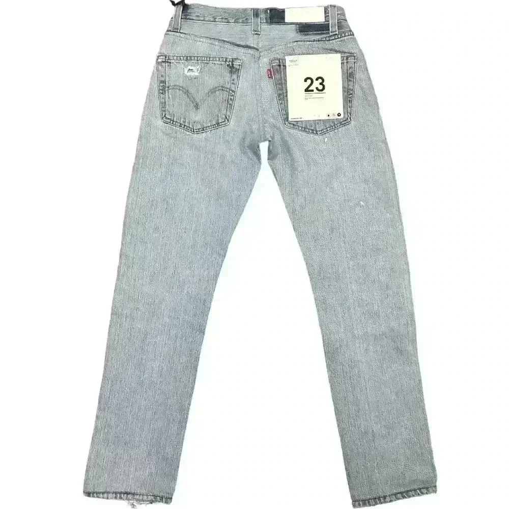 Re/Done Reworked Levi’s Low Slung Straight in Light Indigo, size 23, NWT - Picture 3 of 7